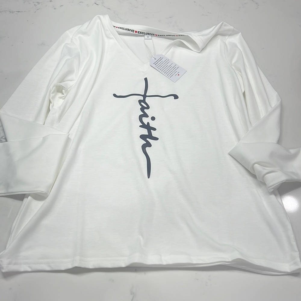 Faith long sleeve shirt